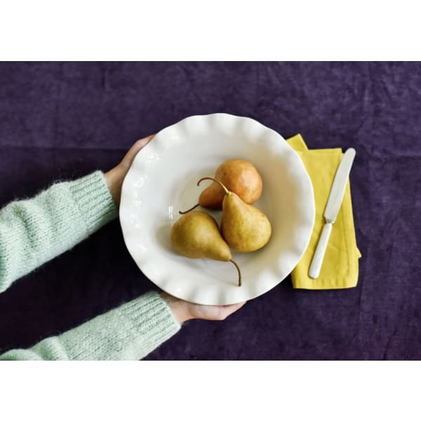 signature ruffle 11 best bowl white - Home & Gift