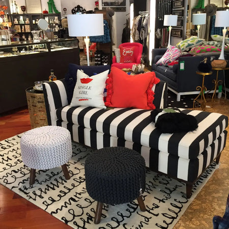 Serving up Stripes - custom Kate Spade furniture