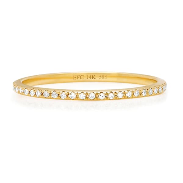 14ky diamond eternity stack ring - Jewelry