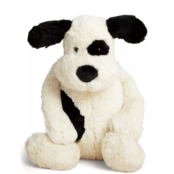 bashful black & cream puppy huge - bitty boutique