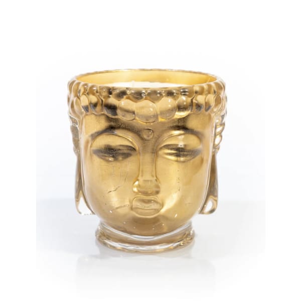 Croesus | Clear Glass Buddha Lined with 24K Gold - Home & Gift