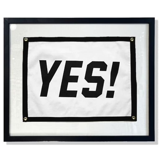 cut & sewn wool felt flag Yes! - Home & Gift
