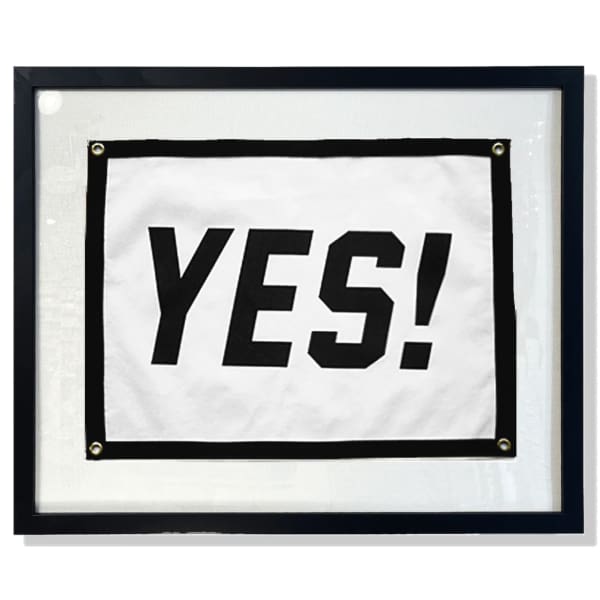 cut & sewn wool felt flag Yes! - Home & Gift