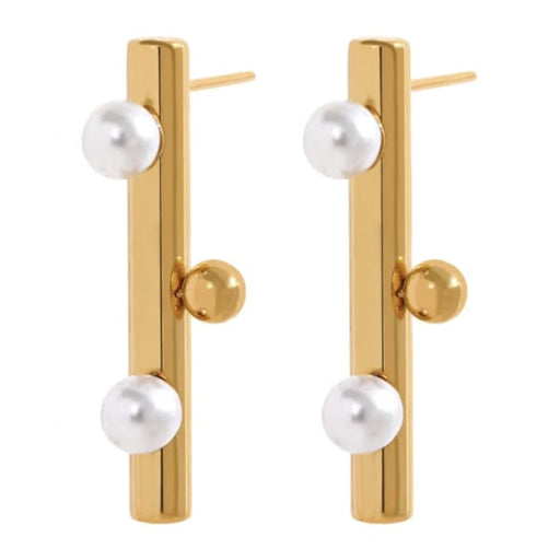 pearl drop studs - Jewelry