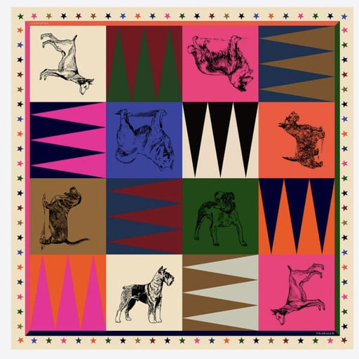 pure silk dog print scarf - Clothing & Accessories